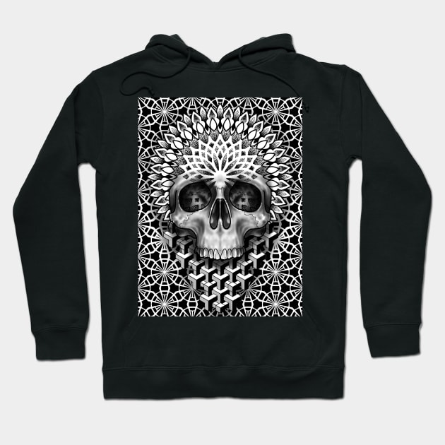 Skull-geo. Hoodie by Swirly Sinatra